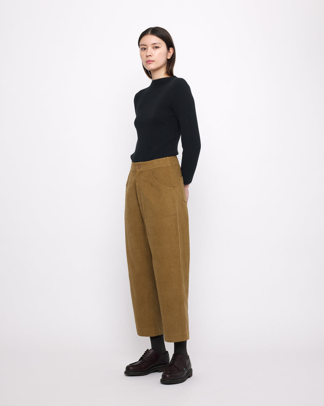 Signature Curve Legged Trouser - Heavy Canvas Edition - Kelp Brown