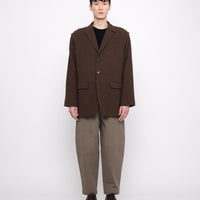 Oversized Wool Blazer - FW24 - Brown