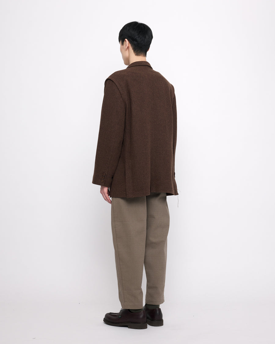 Oversized Wool Blazer - FW24 - Brown