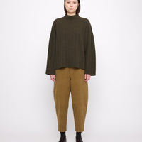 Signature Elastic Pull-Up Trouser - Heavy Canvas Edition - Kelp Brown