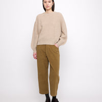 Signature Yak Poet Sweater - Almond