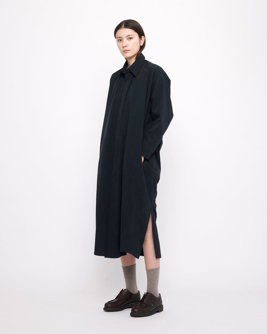 Cocoon Maxi Shirtdress - FW24 - Black