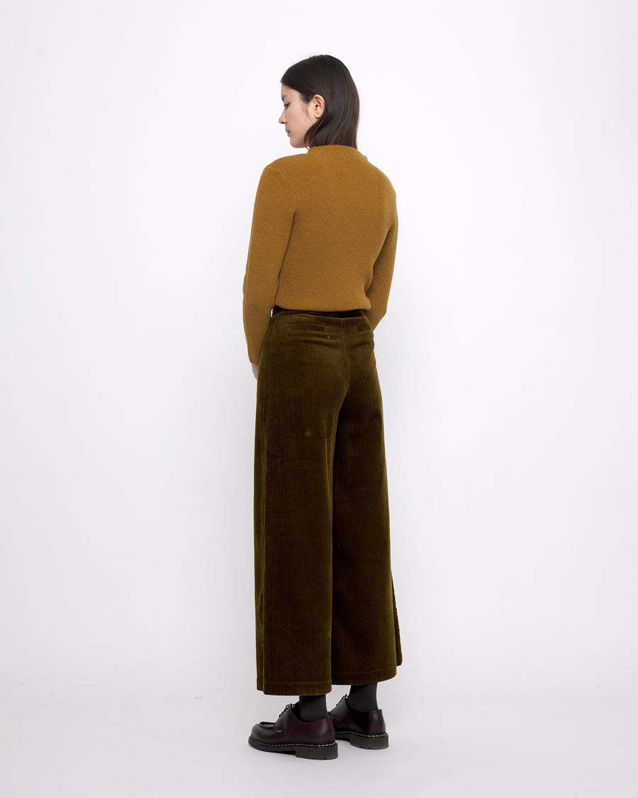 Signature Mock-Neck Long Sleeves - Mustard