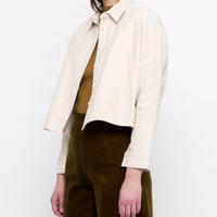 Signature 3/4 Cropped Shirt - Heavy Canvas Edition - Off-White