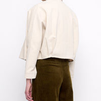 Signature 3/4 Cropped Shirt - Heavy Canvas Edition - Off-White