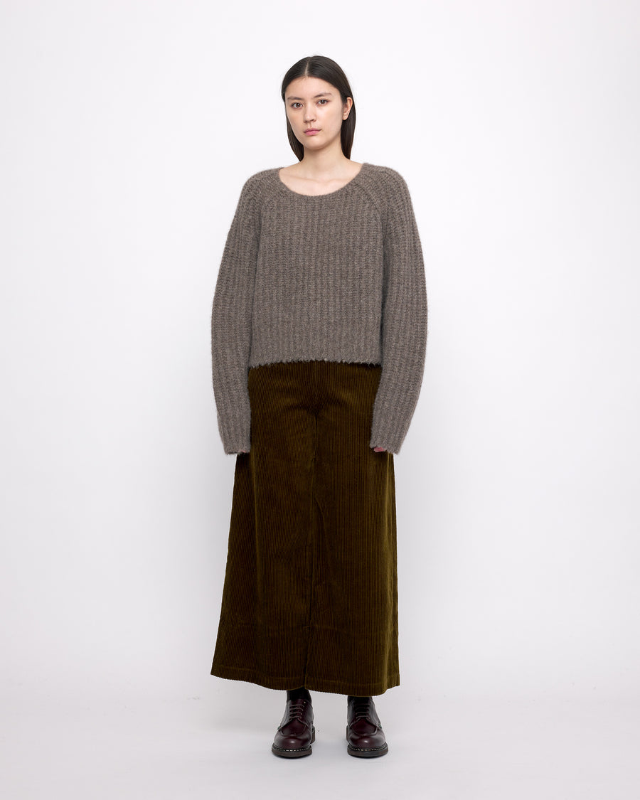 Chunky Cropped Sweater - FW24 - Umber