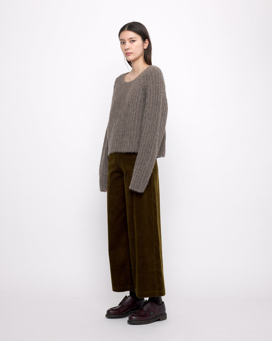 Chunky Cropped Sweater - FW24 - Umber