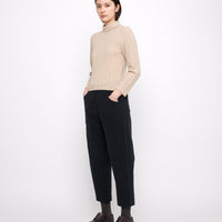 Yak Ribbed Roll-Neck - FW24 - Desert Sand