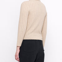 Yak Ribbed Roll-Neck - FW24 - Desert Sand