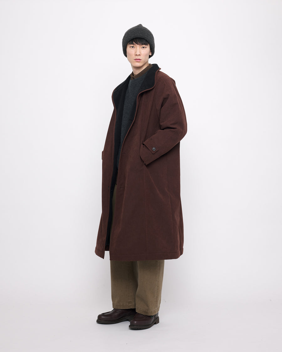 Padded Fleece Coat - FW24 - Chestnut