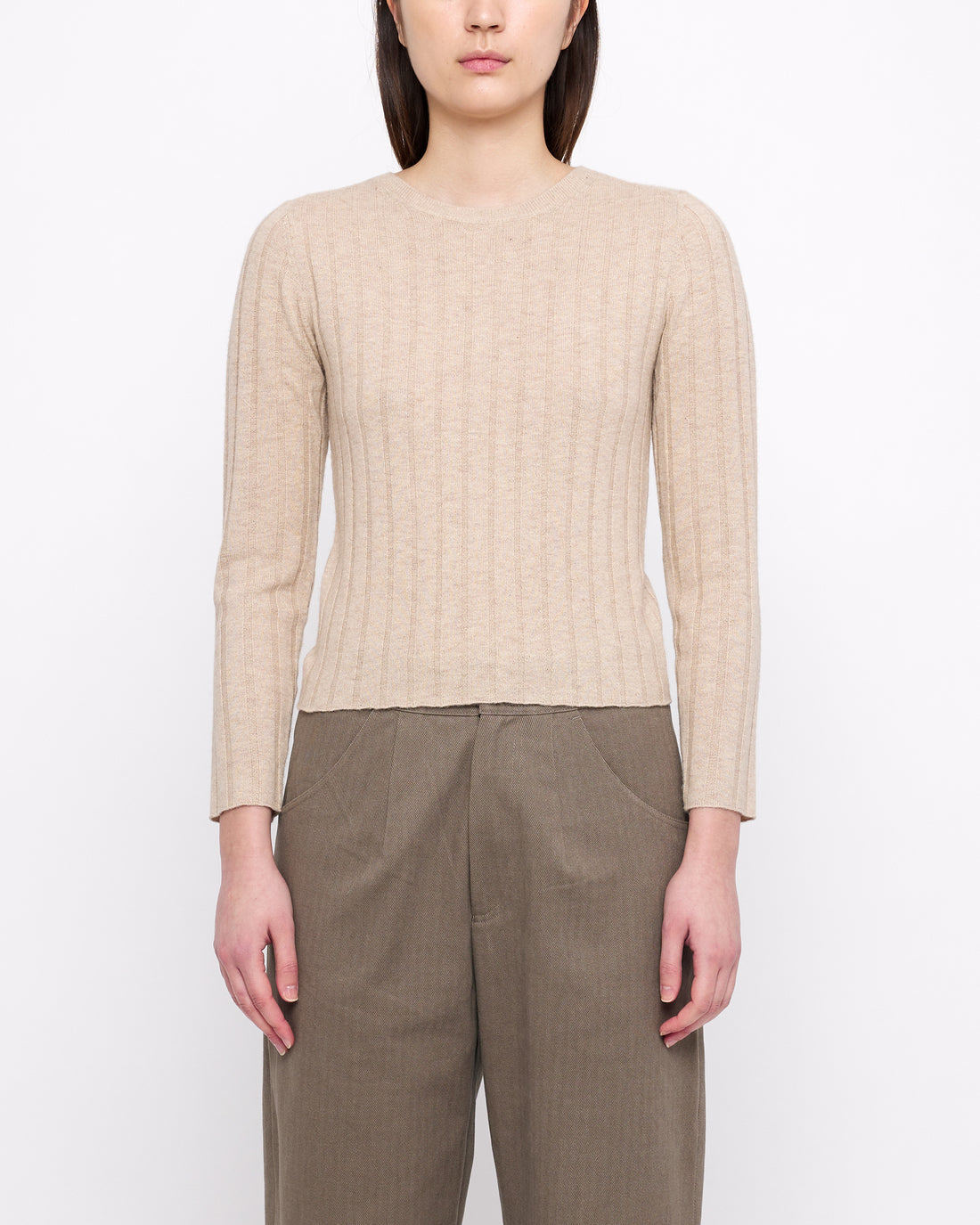 Yak Ribbed Long Sleeves - FW24 - Desert Sand