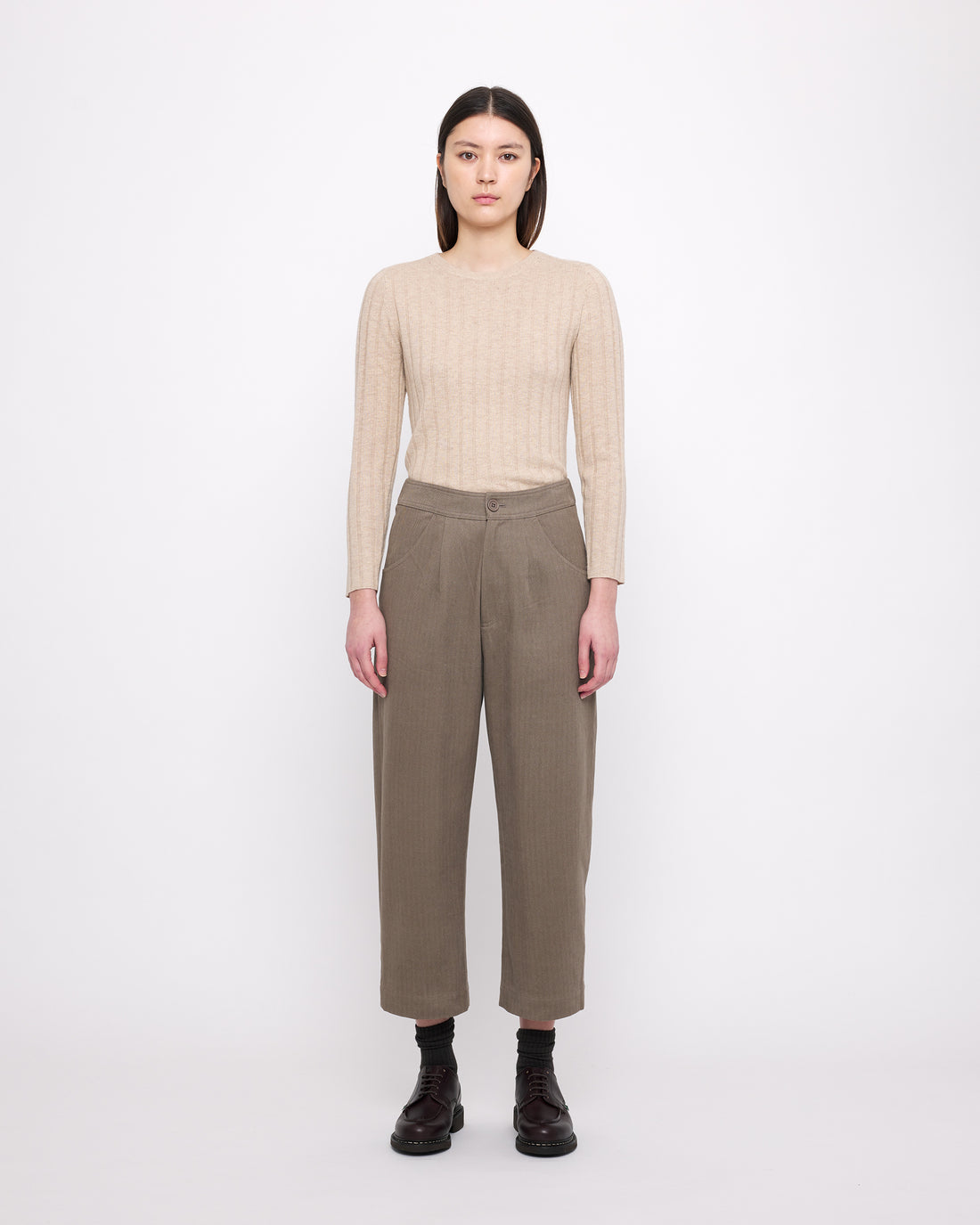 Yak Ribbed Long Sleeves - FW24 - Desert Sand