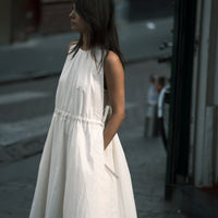Papery Layered Dress - SS26 - Rice White