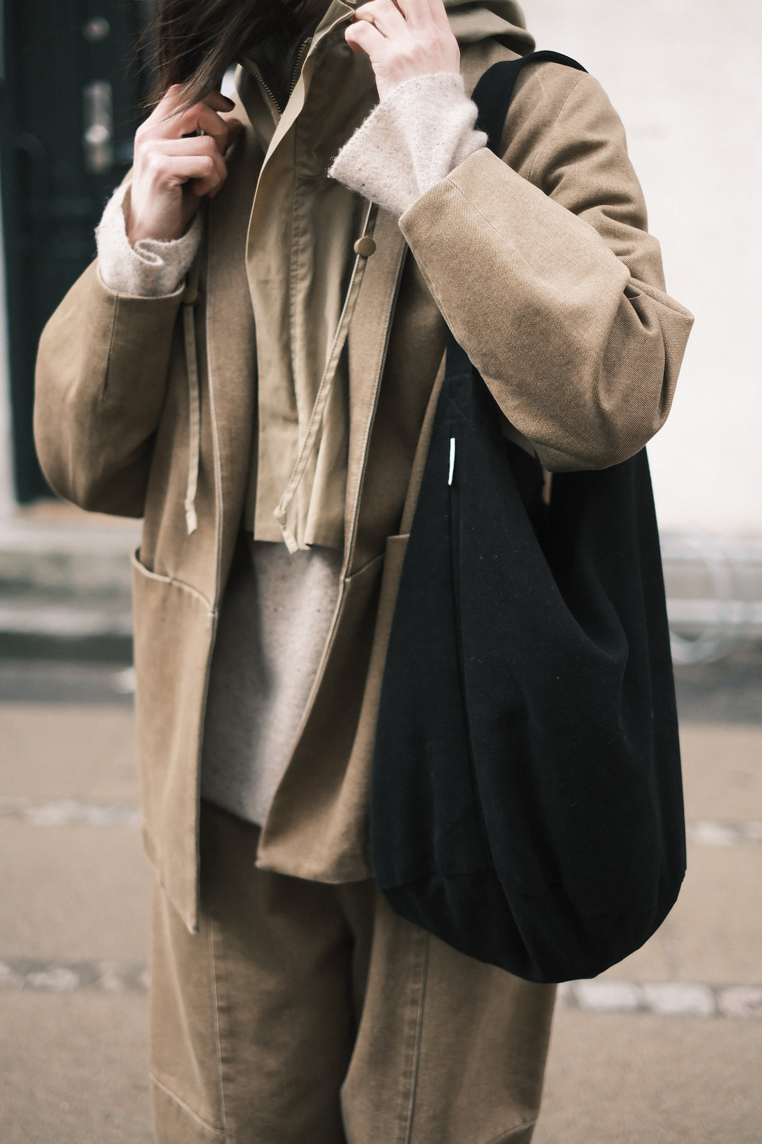 Open Short Coat - FW26 - Washed Tan