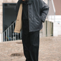 Reversible Padded Blazer - FW26 - Charcoal & Tan