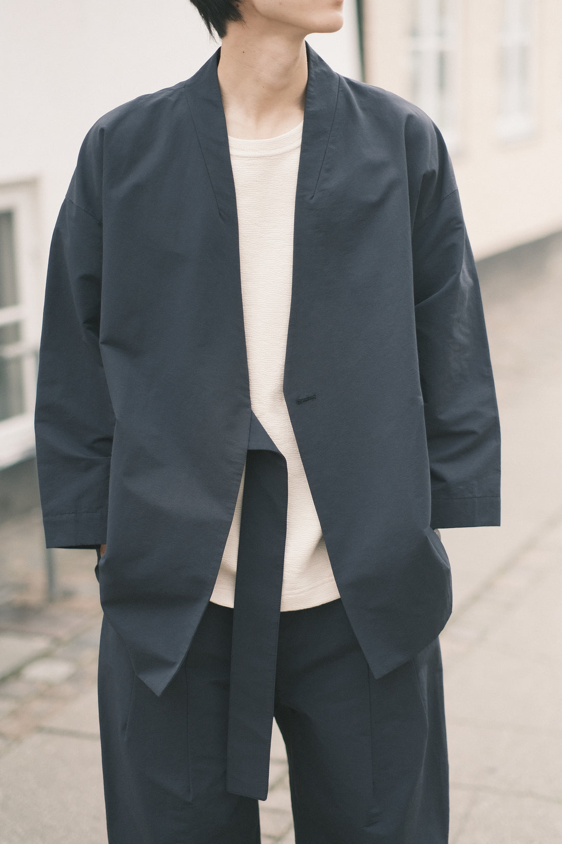 Spring Wrap Coat - SS26 - Navy