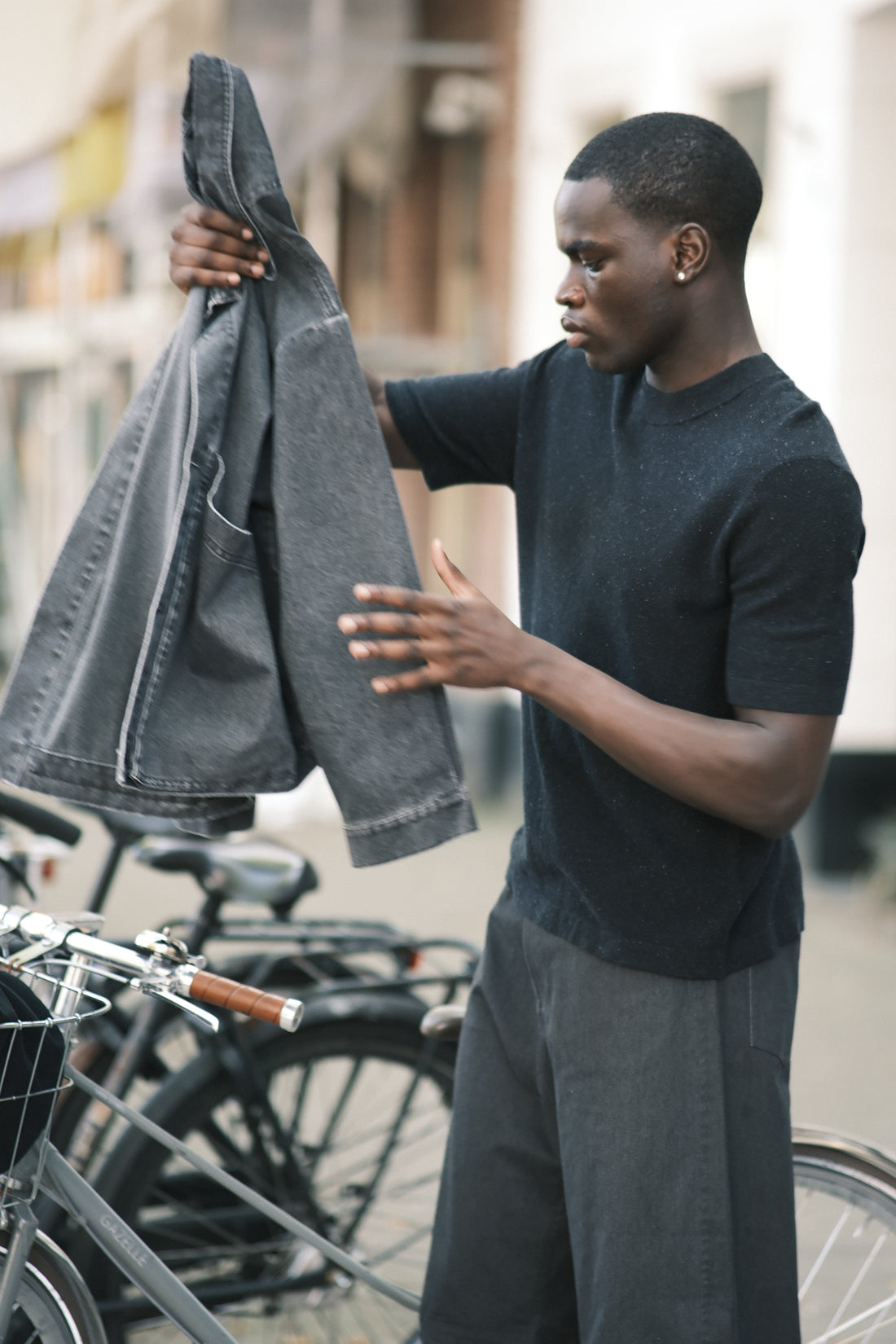 Fine Knit Tee - SS26 - Speckle Black