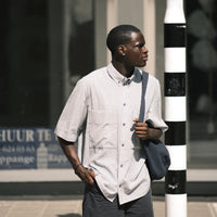 Striped Double Pockets Shirt - SS26 - Navy Stripes