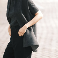Reversible Wool Vest - FW26 - Charcoal & Gray