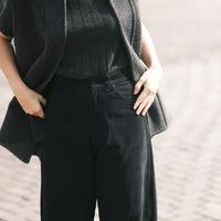 Reversible Wool Vest - FW26 - Charcoal & Gray