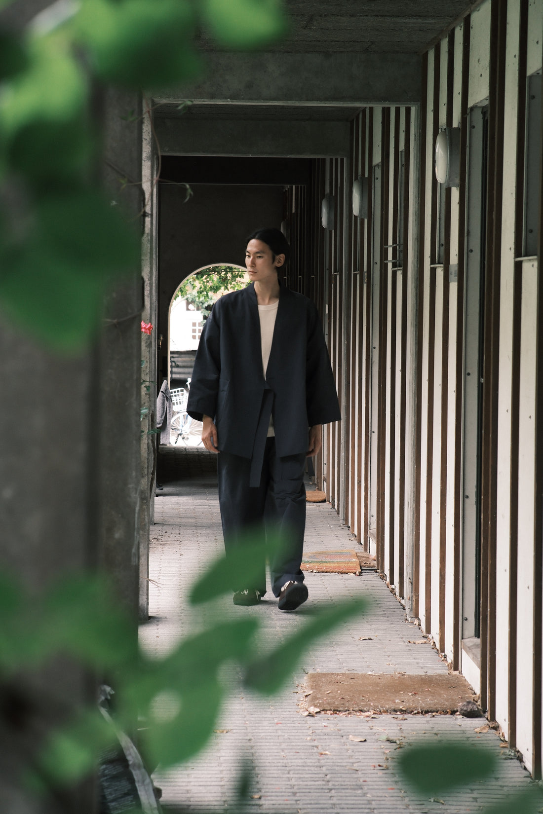 Spring Wrap Coat - SS26 - Navy