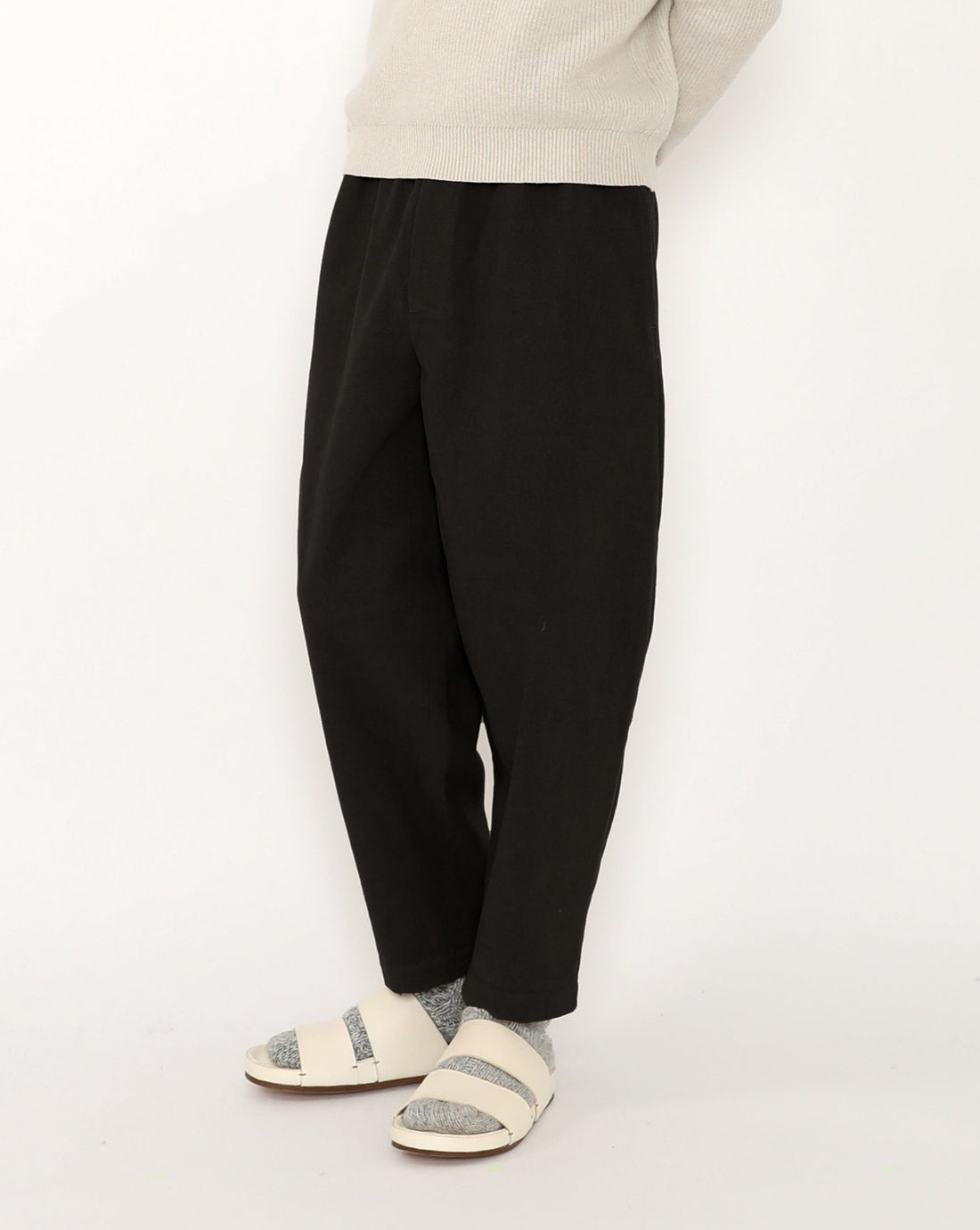 Signature Elastic Pull-Up Trouser - Heavy Canvas Edition - Black