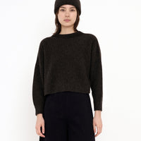 Signature Yak Rib Mock-Neck - Molasses