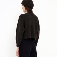 Signature Yak Rib Mock-Neck - Molasses