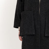 Pocket Long Coat - FW23 - Heather Gray
