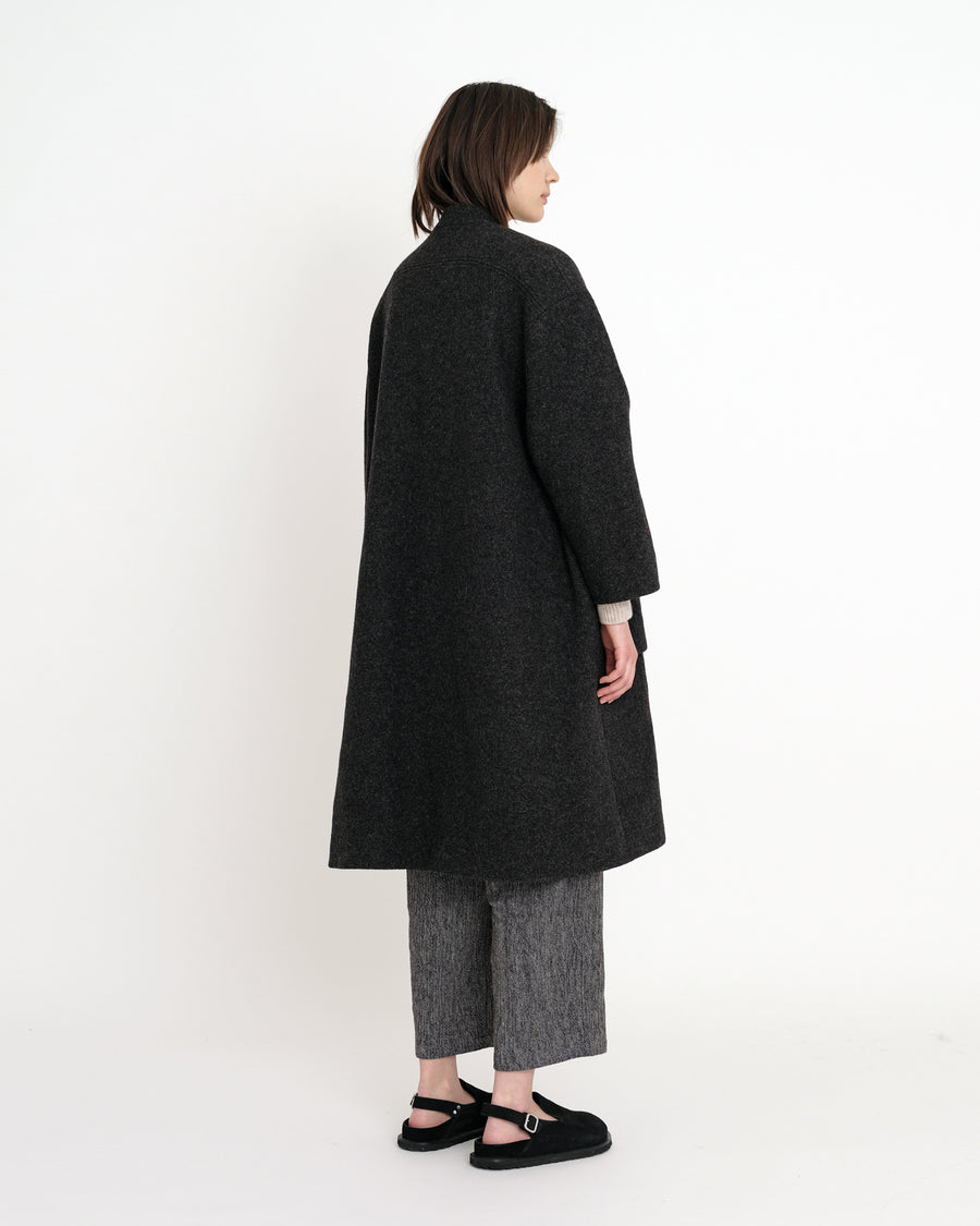 Pocket Long Coat - FW23 - Heather Gray