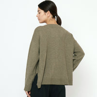 Relaxed Pocket Sweater - FW25 - Sage Gray