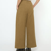Textured Wide-Legged Skate Trouser - FW25 - Kelp