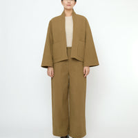 Textured Pockets Blazer - FW25 - Kelp