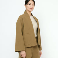 Textured Pockets Blazer - FW25 - Kelp