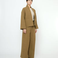 Textured Pockets Blazer - FW25 - Kelp