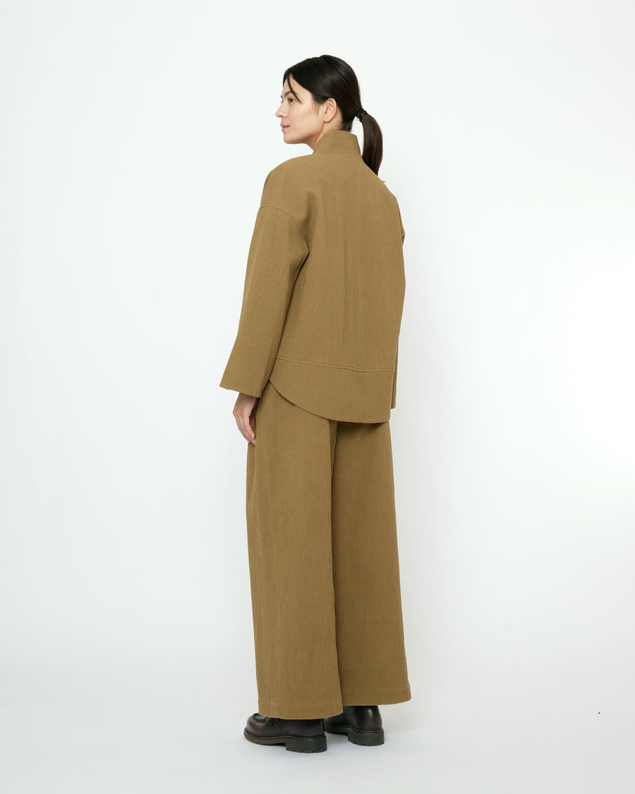 Textured Pockets Blazer - FW25 - Kelp