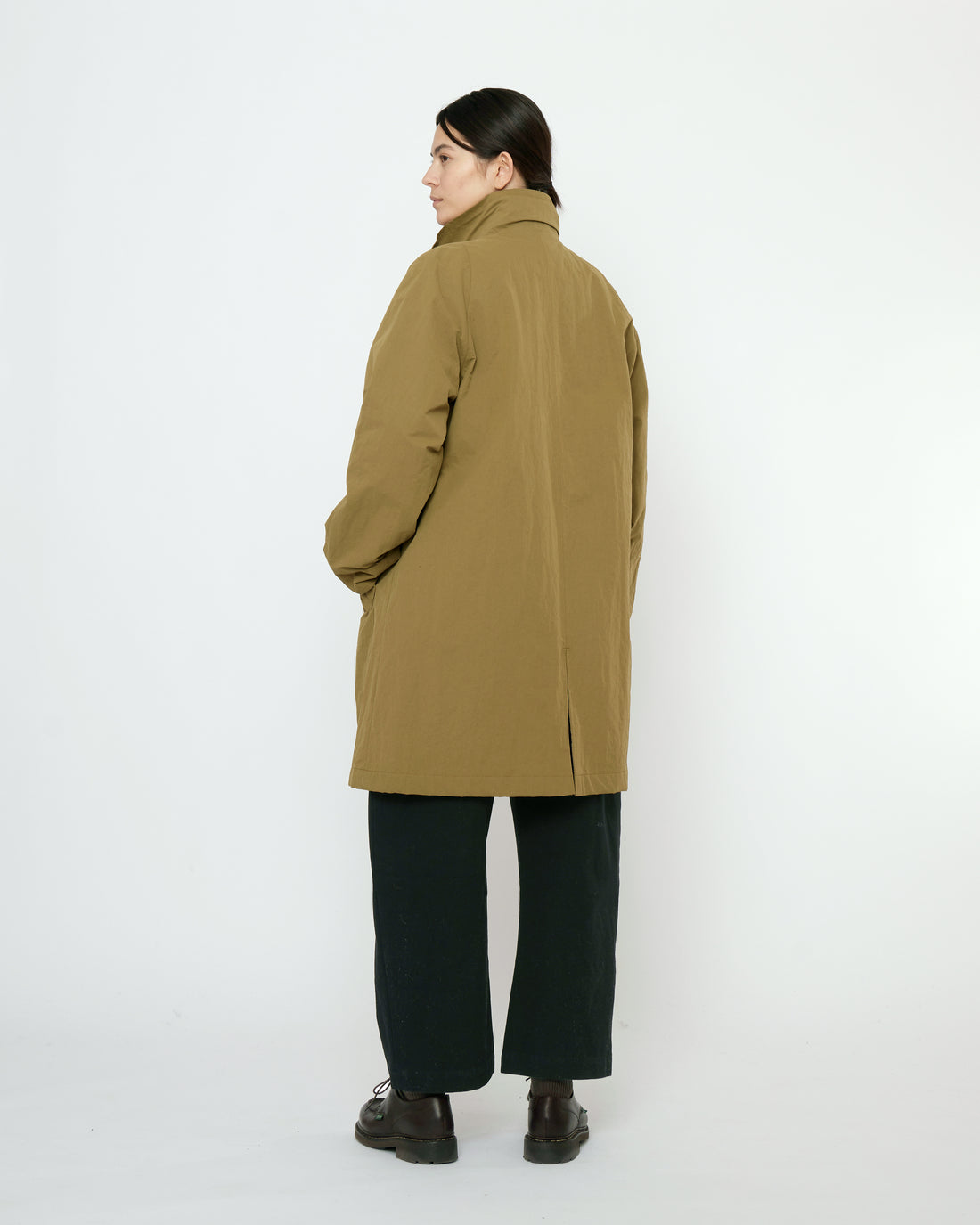 Double Collar Overtcoat - FW25 - Kelp