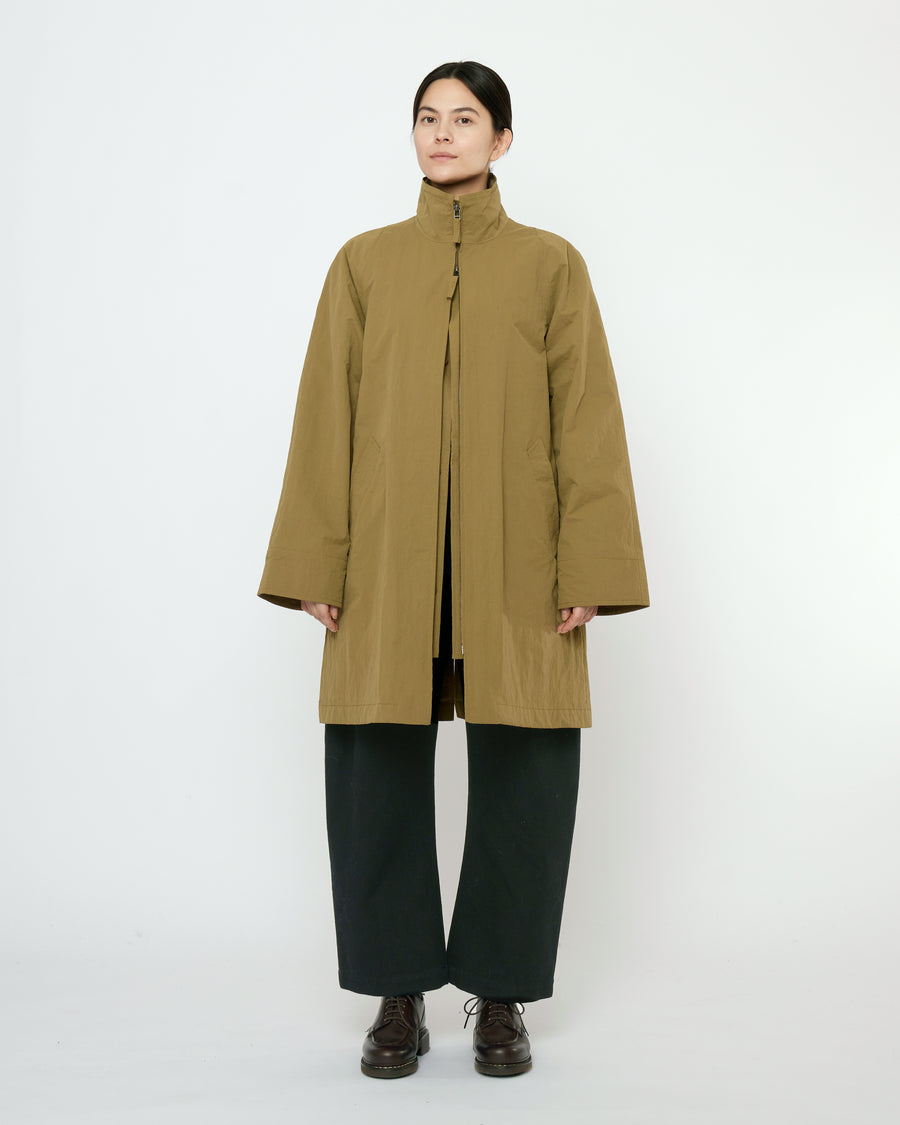 Double Collar Overtcoat - FW25 - Kelp