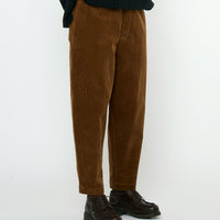 Corduroy Elastic Pull-Up Trouser - FW25 - Sepia Brown