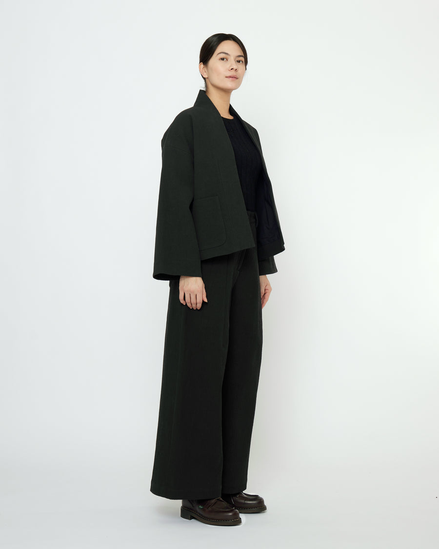 Textured Pockets Blazer - FW25 - Black