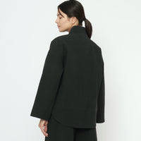 Textured Pockets Blazer - FW25 - Black