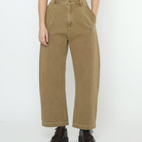 Tailored Curve Legged Trouser - SS25 - Washed Kelp