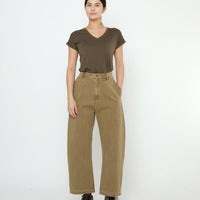 Tailored Curve Legged Trouser - SS25 - Washed Kelp