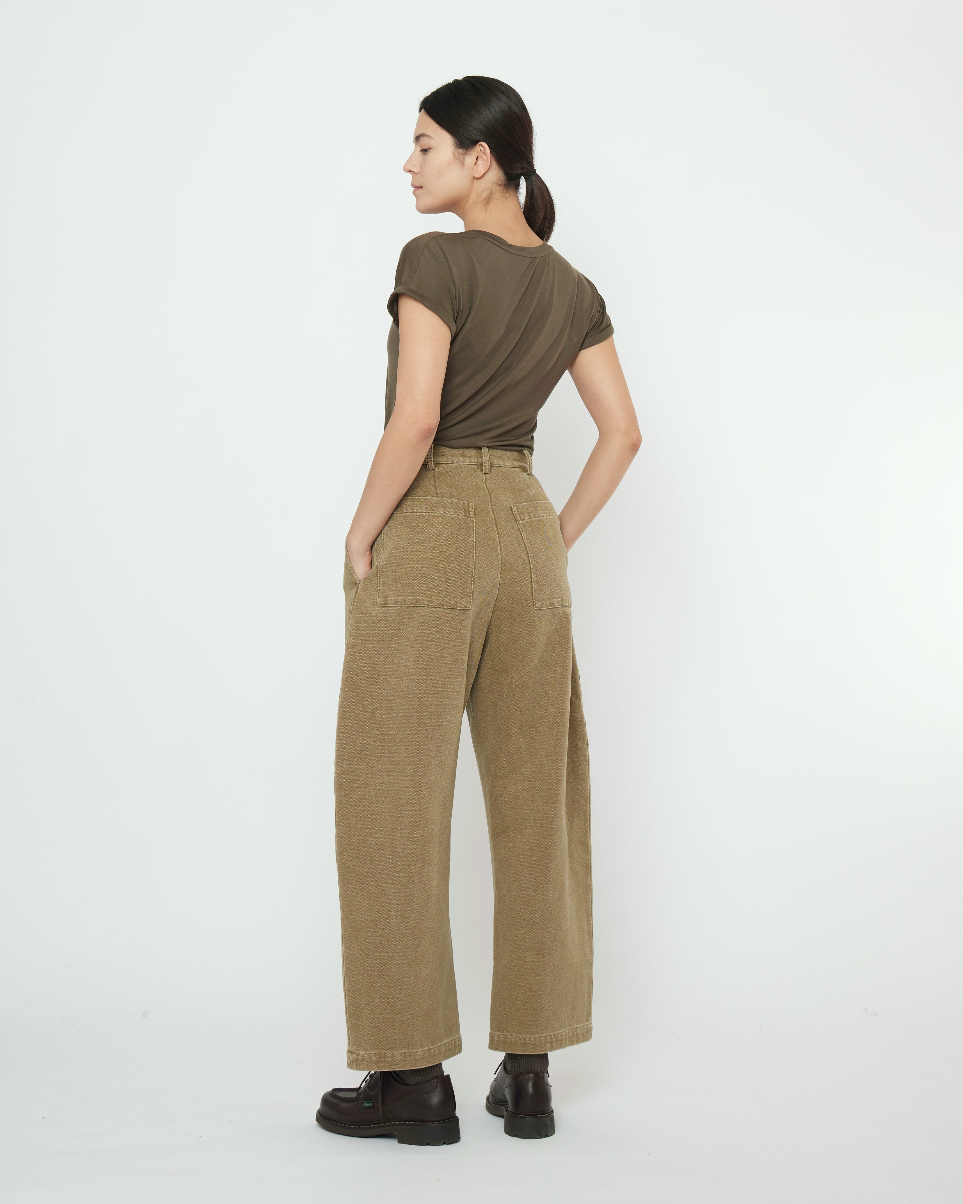 Tailored Curve Legged Trouser - FW25 - Kelp