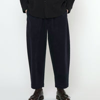 Corduroy Elastic Pull-Up Trouser - FW25 - Black
