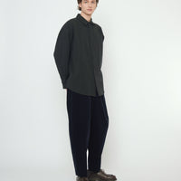 Corduroy Elastic Pull-Up Trouser - FW25 - Black