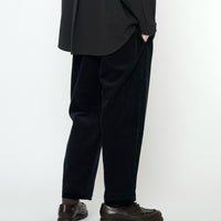 Corduroy Elastic Pull-Up Trouser - FW25 - Black