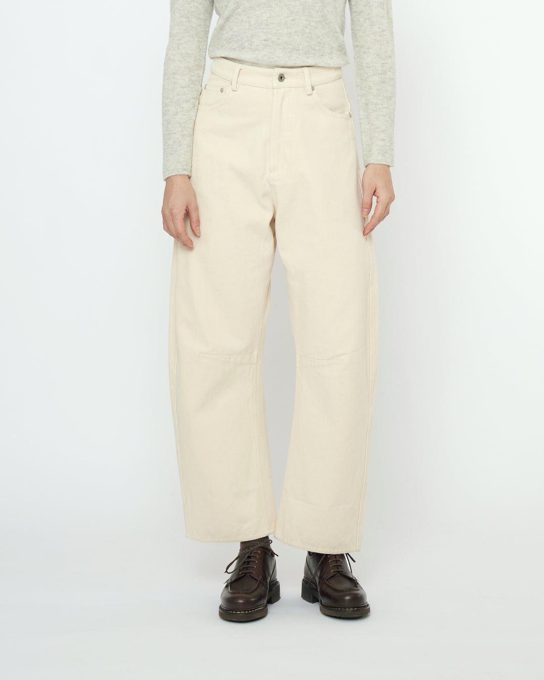 Curve Legged Work Trouser - FW25 - Antique White