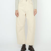 Curve Legged Work Trouser - FW25 - Antique White