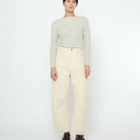 Curve Legged Work Trouser - FW25 - Antique White